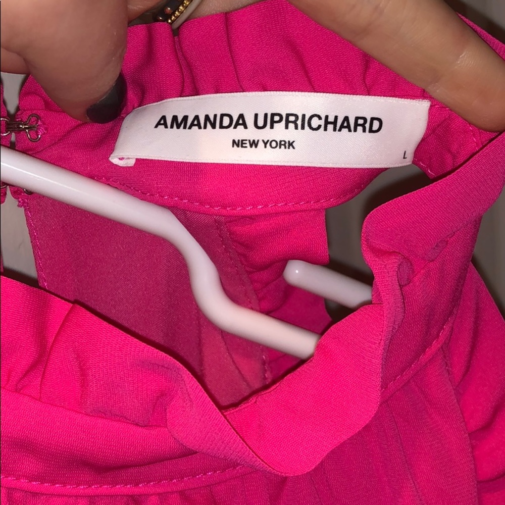 L Amanda Uprichard Pink Ruffle Dress never worn